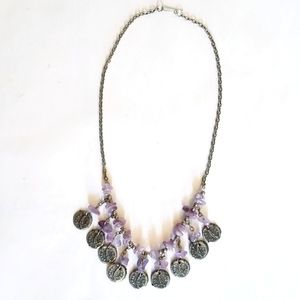 Handcrafted Authentic Amethyst Bedouin Necklace